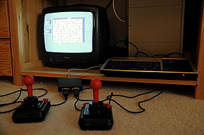 Playing A-maze-ing using a Atari-to-TI-99/4a joystick adapter