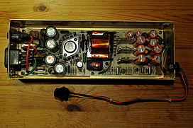 Apple II Europlus power supply unit, lid removed