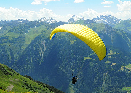Paraglider am Hochjoch