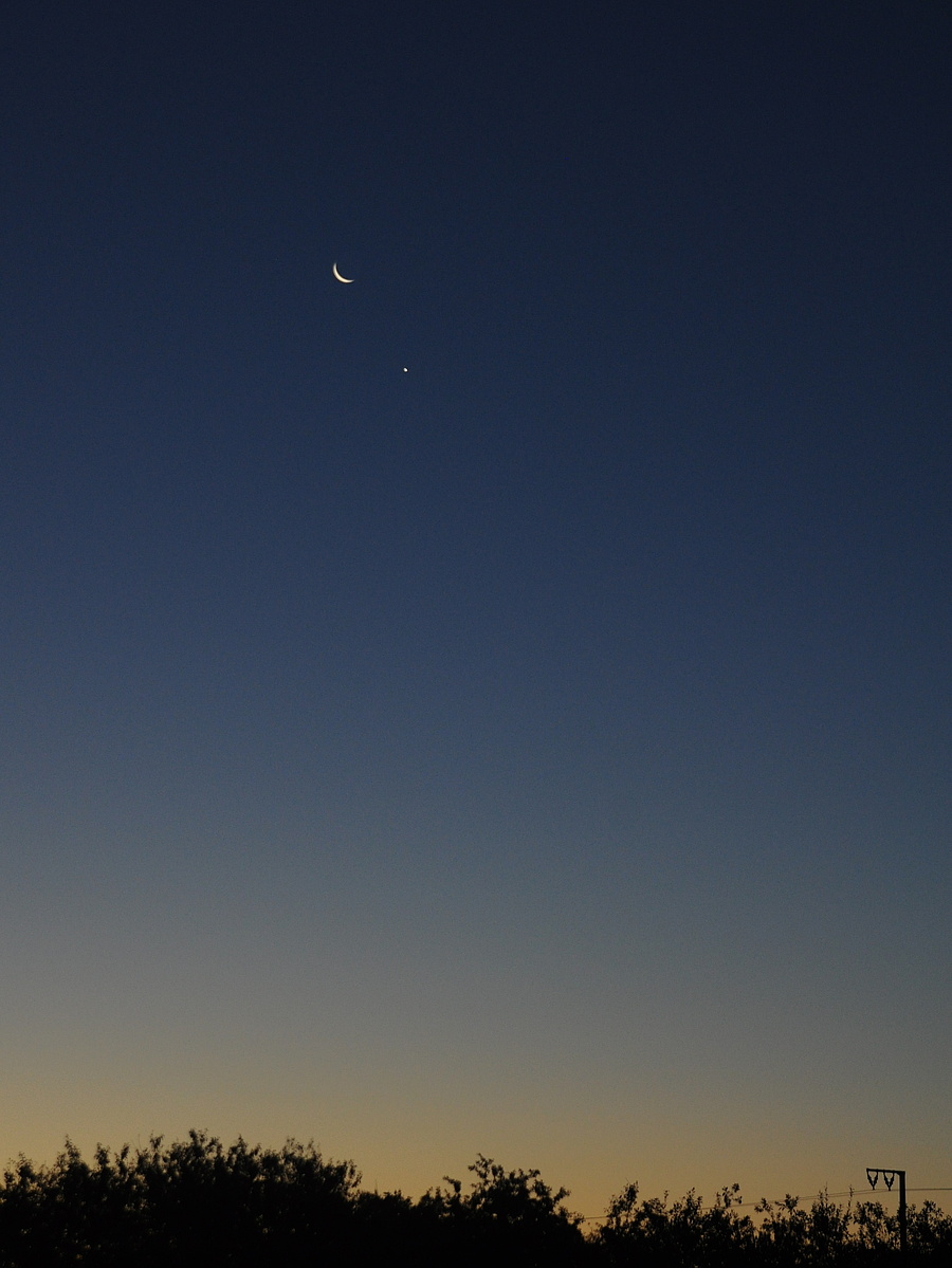 Mond und Venus, 2015-09-10