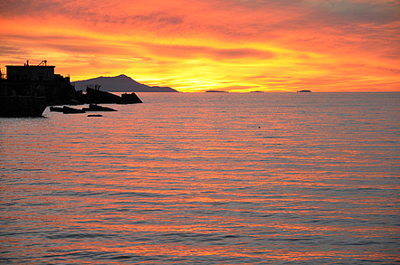 Sonnenuntergang bei Capri